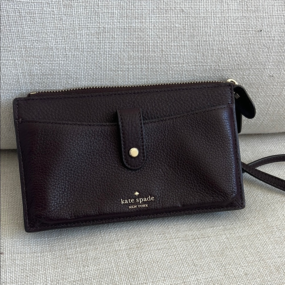 Kate Spade Maroon Leather Wallet/purse